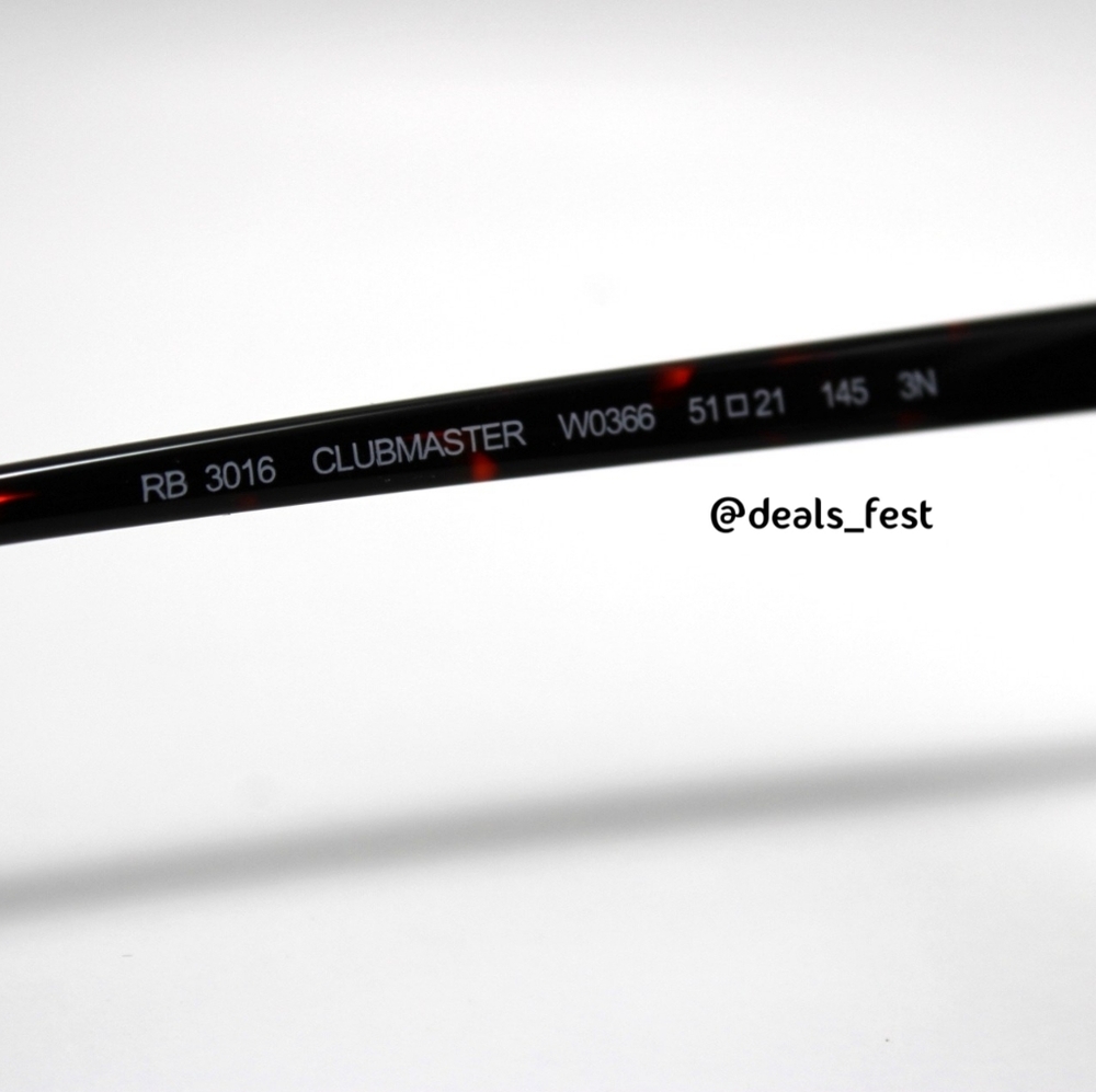 Model Display RayBan Clubmaster Green G15 RB3016 Tortoiseshell - Picture 13 of 16